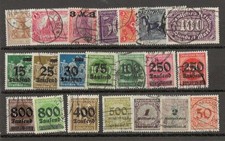 Germany 21 used inflation era stamps,catalogued $90 in 1998 nice cancels # 3[926