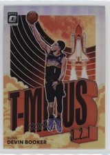 2021-22 Panini Donruss Optic T-Minus 3 2 1 Holo Prizm Devin Booker #15 08aq