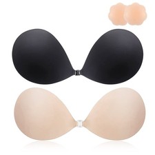 Miniya 2026 Push Up Sticky Bra 2 Pack Reusable Ultra Adhesive Invisible