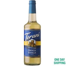 Torani Sugar Free Coffee Syrup, French Vanilla, 25.4 Fl Oz
