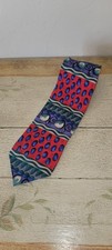 J. GARCIA Tie Vtg Virtual Reality Ape 9 100 Silk Necktie Multi Abstract