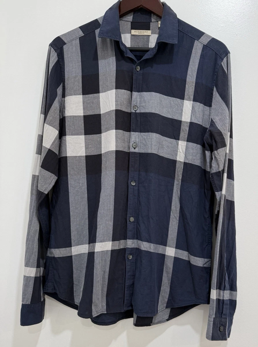 Mens Burberry Brit Shirt In Men's Casual Shirts for sale | eBay