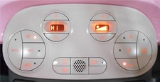 FIAT 500 DIGITAL CLIMATE CONTROL PANEL HEATER / AIRCON IVORY WHITE ASR S/S