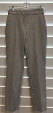 Zara Women's Gray Tailored Dress Trousers Elastic Back Ankle Work Pants Sz Small
