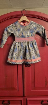 Matilda Jane Size 2 Make Believe Cotton Blend Around Town Dress Toddler EUC