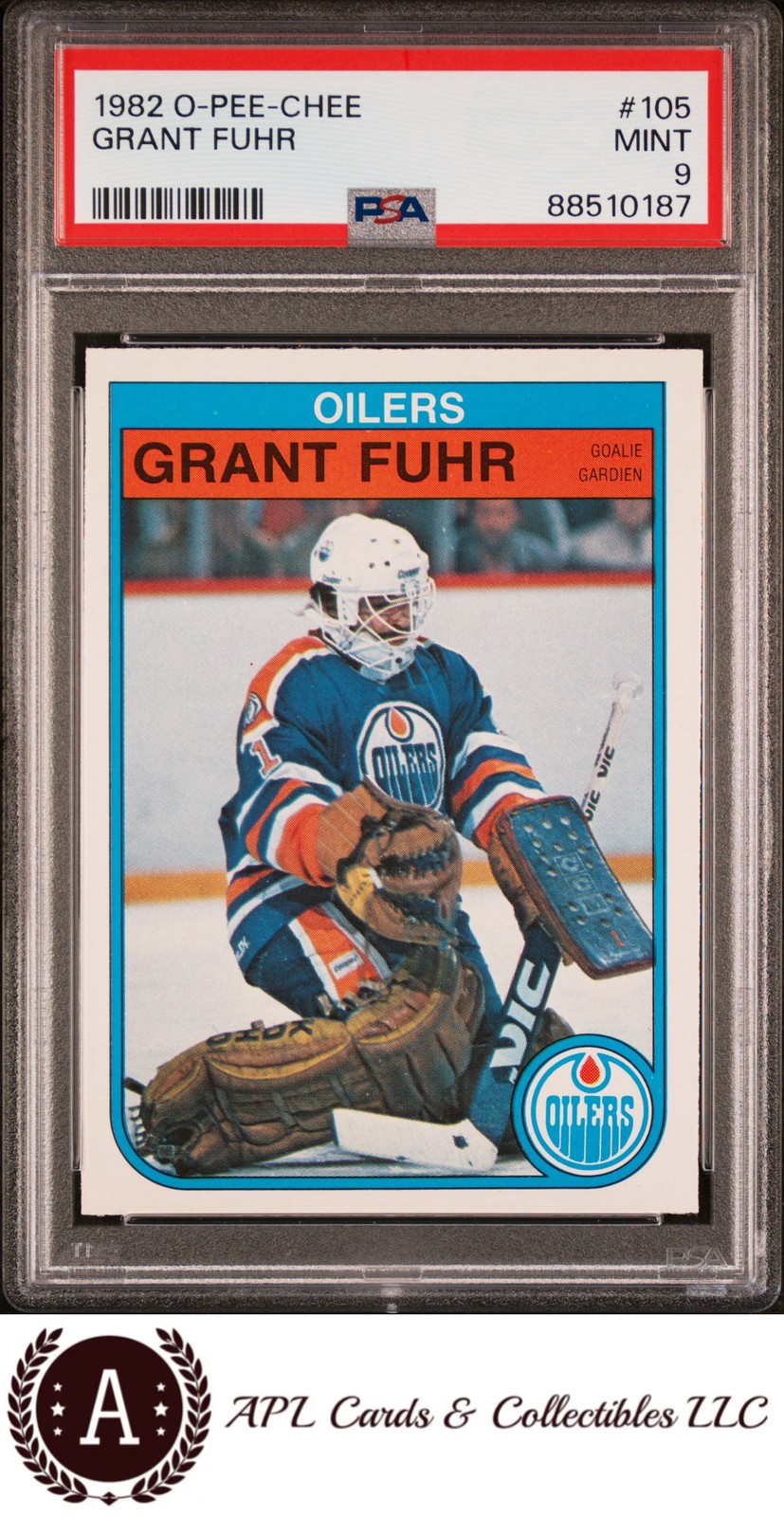 1982 O-Pee-Chee #105 Grant Fuhr PSA 9