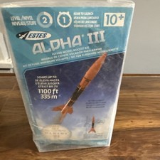 Estes Alpha III E2X Model Rocket Kit - Easy To Assemble - #1256 New in sealed