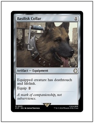Basilisk Collar, Fallout Commander, Magic the Gathering MTG NM