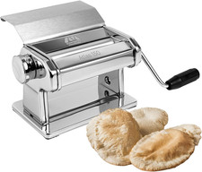 Macchina per La Pasta Atlas 150 Slide, Macchina Pasta Fresca, Acciaio Cromato,Co