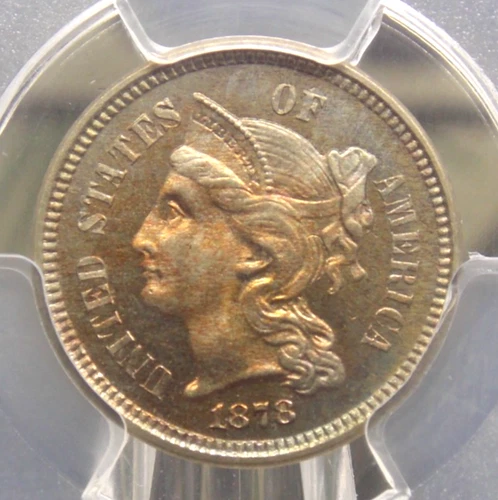 1878-P Three Cent Nickel — photo from the most recent tracked eBay sale