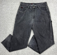 Vintage Y2K FUBU Carpenter Jeans Men  s 36x34 Black Baggy Hip Hop Skater