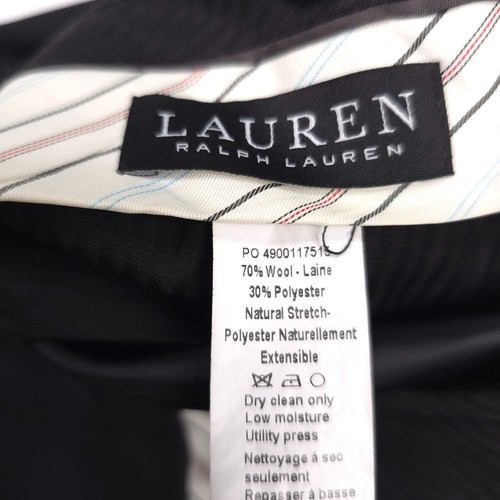 LRL Ralph Lauren Solid Black Wool Blend 2-Piece Tuxedo Suit Mens Size 40L - Picture 19 of 20