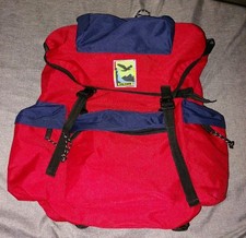 Salewa: Rucksack, rot-dunkelblau mit Rückenpolster