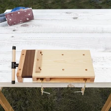 100kg/220.46 lbs Portable Wooden Workbench Woodworking Bench w/C-Type Clips