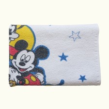 DISNEY MICKEY MOUSE VTG 80s 90s RETRO TOWEL CARTOON COTTON BEACH BATH BABY LARGE