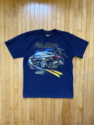 Vintage Y2K 2 Fast 2 Furious ''Speed Obsession'' T-Shirt Navy Sz. Youth Large