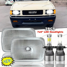 For Isuzu Pickup I-mark Pair 7x6 5x7 Inch Led Headlight Hi-lo Bulb Dot Approved
