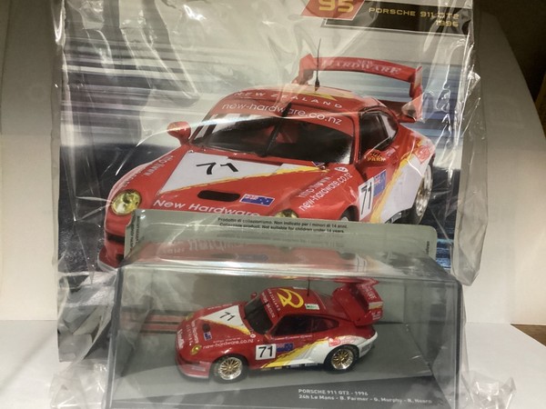 IXO Porsche 911 GT2 24H Le Mans 1996 Die-Cast 1/43, Neu In Vitrine-image