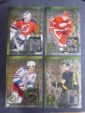 1995-96 Topps Stadium Club Nemeses Hockey Lot (4) Brodeur Hasek Bure Bourque +