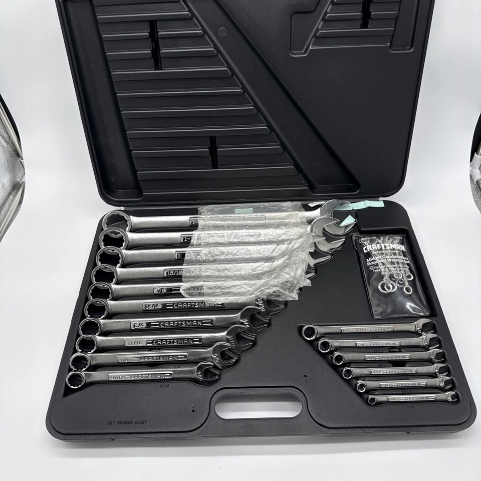 Craftsman 26 Piece Combination Wrench Set 44127, New Old Stock, Forged in USA - Image 2 of 4