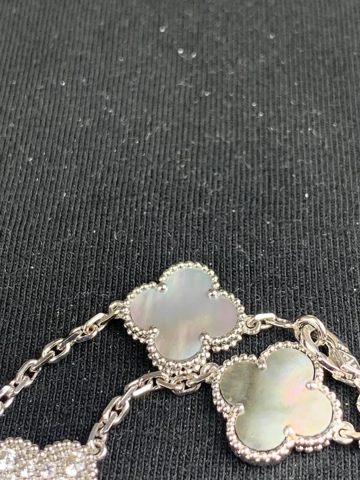 Joyería hecha a mano para mujer desmalezado oro 18k pulido regalo de Navidad plata pura 925 Foto 3 de 4