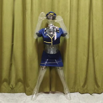New Transparent Whole Body Inflatable Female Sleeping Posture Clothes Mannequin
