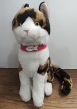 Fao Schwarz Calico Cat Toys R Us Large 12 in Sitting Kitten Stuffed Plush Toy S7