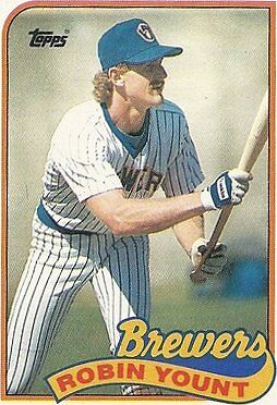 1989 Topps Robin Yount Milwaukee Brewers #615 Baseball Card for ...