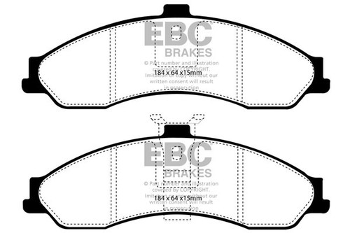 Discos delanteros EBC y almohadilla Greenstuff para Holden (Aus/NZ) Commodore (VT) 3.8 (97>00) - Imagen 4 de 6