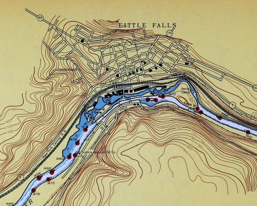 1948 USACE Survey Map Erie Canal Mohawk River New York Little Falls Jacksonburg - Picture 3 of 4