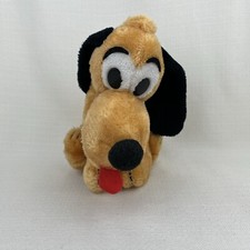 Vintage Walt Disney Productions 10" Pluto Plush Disneyworld Disneyland Korea
