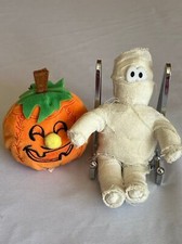 Mummy and Pumpkin Halloween pair
