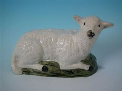 Staffordshire Pearlware Schaf Figur