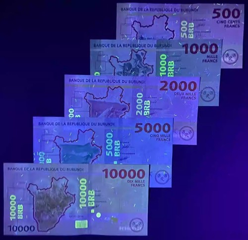 Burundi 5 Stück/Set 500.1000.2000.5000 10000 Franc Banknote Brandneu - Bild 3 von 4