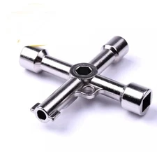 Cross Square Triangle Train Electrical Cabinet Elevator Key Wrench Tool Plumber
