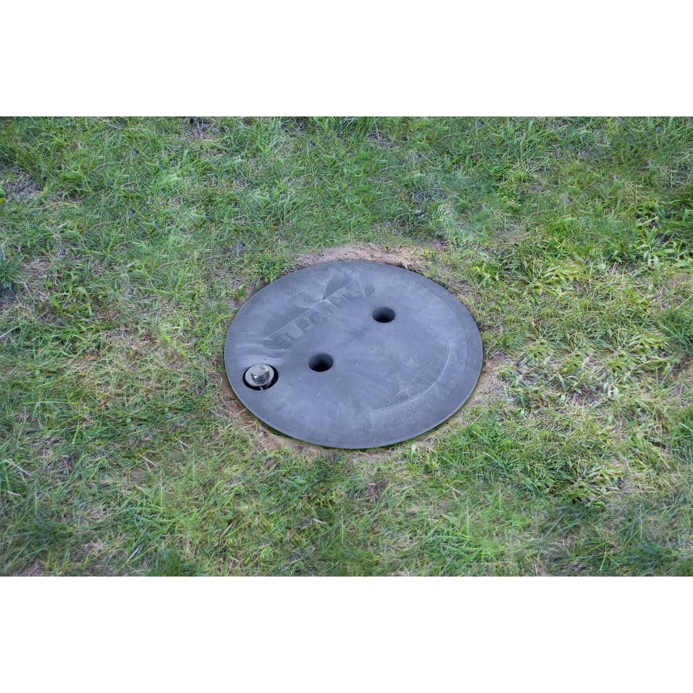 10 in. Round Electrical Splice Box Durable Stainless Steel Screw is