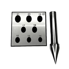 Oval Punch Bezel Block Set Size 14mm to 21mm -Metal Forming Jewelry-Bezel Setter