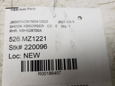 2020 2021 Mazda CX-5 Rear Right Suspension Shock Absorber OEM KBH5