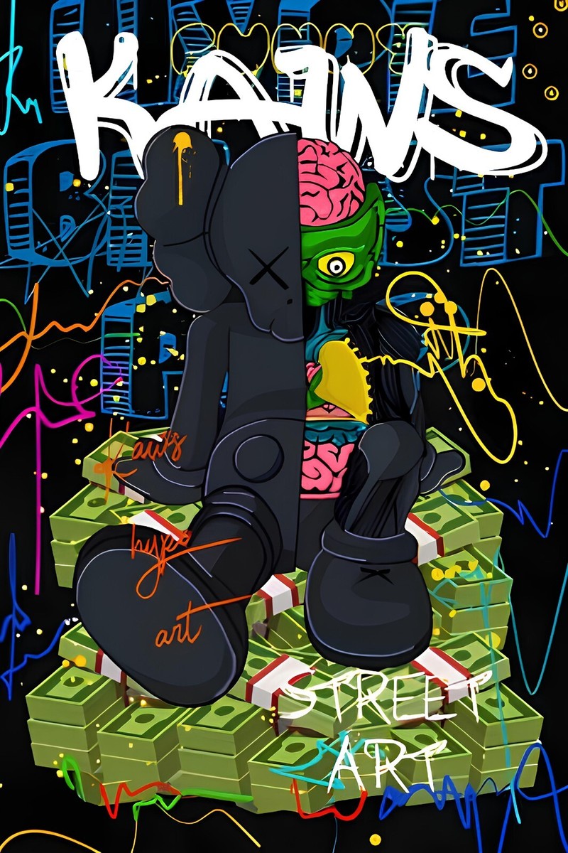 KAWS Street Art Wall Art Poster Print Gift Home Bedroom Pop Art