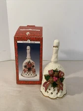 ARTMARK Christmas Jade Porcelain Bell - Vintage 2001. Excellent Condition.