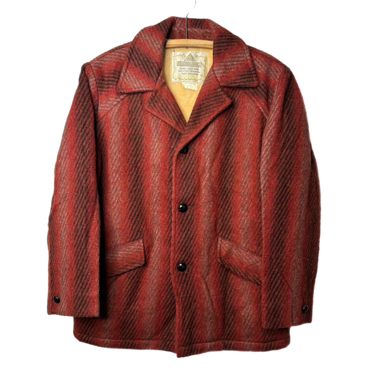 Vintage 50s 60s Handloom Brand Wool Shadow Jacket Size 44 USA | eBay