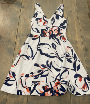 AQUA Women's Sleeveless V-Neck Multicolored Floral Summer Flare Dress Size: S | eBay AQUA Women's Sleeveless V-Neck Multicolored Floral Summer Flare Dress Size: S | eBay