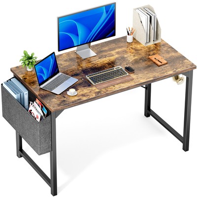 MCQ Computer Desk Student Study Table With Headphone Hooks Home Office Storage