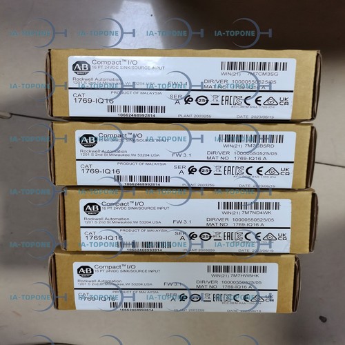 One New Allen-Bradley 1769-IQ16 with One Year warranty
