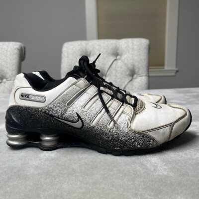 Size 10 - Nike Shox NZ EU White Black Speckled for sale Size 10 - Nike Shox NZ EU White Black Speckled for sale
