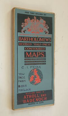 BARTHOLOMEW'S Revised Half-Inch Contour Map: Atholl & Badenoch