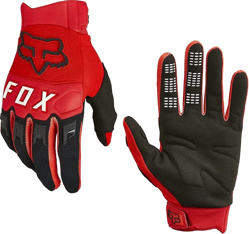 Fox Dirtpaw Guante Bicicleta de Montaña Moto de Cross Motocross Guantes Flo Rojo - Imagen 4 de 4