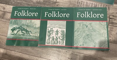 3 x FOLKLORE SOCIETY JOURNAL MAGAZINE 2023, NUMBER 1-2-3, VOLUME 134