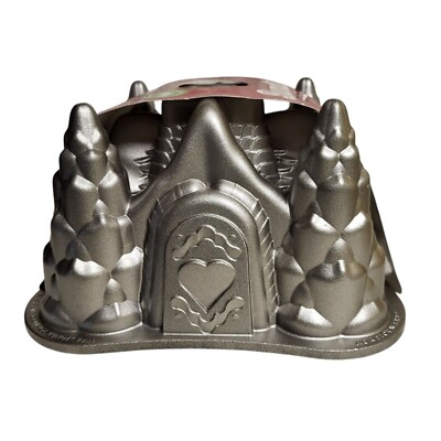 Nordic Ware Fairy Tale Cottage Bundt Baking Pan Square Cast Aluminum Non-Stick