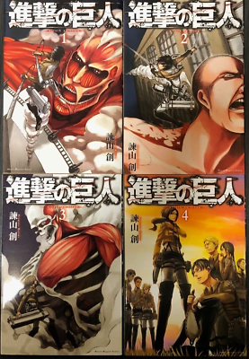 Attack on Titan Shingeki no Kyojin Vol 1-34 Full Set Japan Manga Comic [NEW]